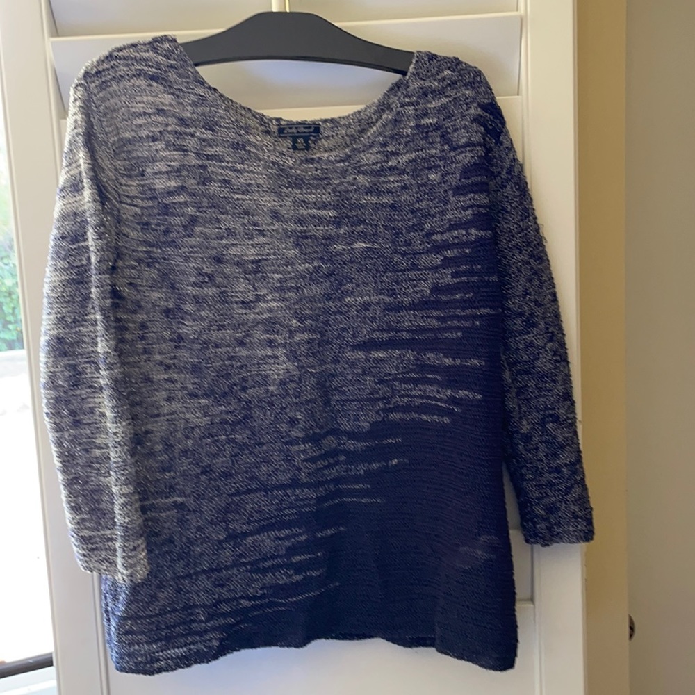 Navy blue see through sweater
